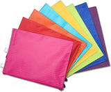 Nssp A3 Large Size Document Zip Bag/Pouch 12 Inch X 18 Inch Multicolour (Pack Of 5)