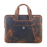 Goatter Genuine Leather Laptop Sleeve Bag Compatible With 13 Inch Laptops | Premium Vintage Leather Laptop Carry Case For Men| S