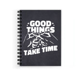 Vprint Good Things Take Time Spiral Wiro Unruled Blank Pages Notebook Diary Journal Drawing Book SizeA5(6X9 Inches) (Good Thing