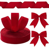 Yungyan Velvet Ribbons with Gold Edge Felt Ribbon Gift Bow Wrapping Ribbon for Handmade, Home Decor, Gift Wrapping, Wreath DIY C