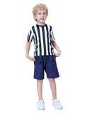 TopTie Children's Referee Shirt Costume Kids Ref Uniform for Soccer Football Basketball-L