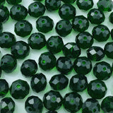 Jmassyang 60PCS 10mm Crystal Glass Beads Faceted Briolette Spacer Beads with Hole for DIY Jewelry Making Bracelets Necklaces Ear