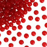 TOAOB 100pcs Red Chalcedony Stone Beads 8mm Gemstone Round Spacer Loose Stone Beads for Jewelry Making