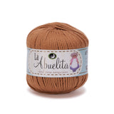 La Abuelita 100% Cotton Yarn (50grams) Ideal for Amigurumi 25 Tabacco