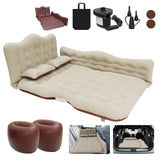ISWEES Car Bed SUV Air Mattress, Car Air Mattress with Electric Pump, 2 Inflatable Pillows and 2 Footrests for Back Seat, Side S