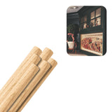Hardwood Round Dowels (1 x 36, Pack of 6) | Variety of Diameters & Wood Species | Unfinished Wooden Dowel Rods for Crafts & DIY 