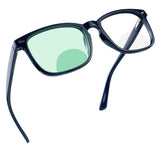 YEIN Bifocal Reading Glasses with Blue Light Blocking Lenses, Bifocal Reader for Women and Men, Vintage Square frame with Spring