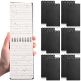 Geyoga 12 Pack Back to School Waterproof Mini Notepad Spiral, Black