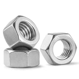 BNUOK 100 Pack 1/4-20 Hex Nuts, Stainless Steel 304 (18-8) Hex Nut, 1/4 Nut Standard Inch Coarse Thread Hex Machine Screw Nuts