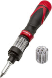Triplett Professional Autoloader 12in1 MultiBit Ratcheting Screwdriver (TPALX), Red