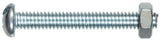 The Hillman Group 7716 Round Head Combo Machine Screw with Nut, 1032Inch x 2Inch, 5Pack, 2 inches, No Color