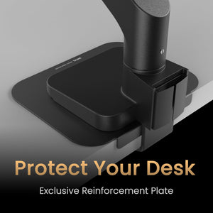 BenQ BSH01 Ergo Monitor Arm -Gas Spring Monitor Stand for Up to 45'' & 44lbs Screens, Heavy Duty, Quick Installation, No Sagging