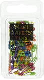 Creative Impressions Mini Painted Safety Pins 50Pack, Tropical Assortment