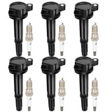 ECCPP UF486 6 ignition coils with 6 iridium Spark Plugs for ford for Mercury for Lincoln for Mazda Fusion Zephyr Tribute Milan 3