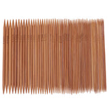 Whitleys 55 Pieces 11 Sizes 13Cm Double Pointed Carbonized Smooth Bamboo Knitting Needles