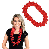 Blinkee Hawaiian Flower Lei Necklace Red