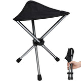 REDCAMP Ultralight Camping Stool with Retractable Legs, Portable 3 Legged Tripod Camping Stools for Adults Fishing Backpacking H