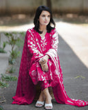 Anni Designer Women'S Rayon Blend Floral Straight Kurta With Pant & Dupatta (Zuri Purple_Pink_Small),Pink,S,Rayon Blend,Regular,