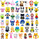 LIBUHUIGA 48Pcs 3D Silicone Focus Beads for Pen, Non-Repeat Cartoon Cute Focus Beads for Keychain Making DIY Bracelet Jewellery 