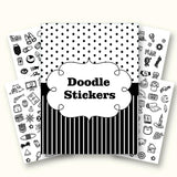 105 Pcs Doodle Stickers For Journal Scrapbook Laptop Dairy