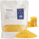 Crenovo Yellow Beeswax Pellets 5 LB, 100% Pure Natural Triple Filtered Beeswax for Candle Making, DIY Lip Balm and Skin Care, Co