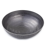 VISMAYS 1 Litre 9 inch Food Grade Iron Kadai Indias 1st Smooth Edge Kadhai Handle Free Traditional Frying Pan Wok Hammered Heav