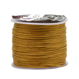 Mandala Crafts Gold 0.5mm Waxed Cord for Jewelry Making 109 Yds Gold Waxed Cotton Cord for Jewelry String Bracelet Cord Wax Co
