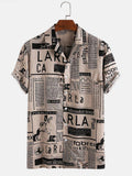 LookMark Men's Cotton Blend Casual Beach Wear Shirts | Stylish Printed Shirts for Men | Comfortable Summer Wear | Party Vacation & Daily Casuals (Pack of 2) (Printed Shirt ADAM Black-NOAH-XL),Black-Brown