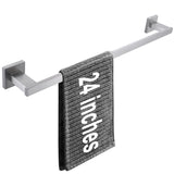 LANC 24-Inche Bathroom Towel Bar for Bathroom Wall Mounted Brushed Nickel Bath Towel Rack Stainless Steel Towel Rod for Toilet K