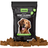 Hemp Calming Chews for Dogs Anxiety 60 pcs - Duck Flavored - Dog Anxiety Relief - Dog Calming Chews - Melatonin for Dogs - for S