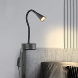 Black Headboard Reading Light, No Drilling Wall Mounted Reading Lights for Bedside, Book Light for Bedtime Reading, Buttonless D