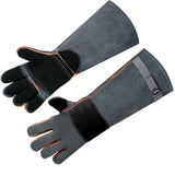 SLARMOR Leather-Welding-Gloves Heat/Fire-Resistant Kevlar-Gloves for BBQ,Grill,Camping,Stick,Animal-Handling-Gloves