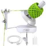 Etcokei Electric Yarn Winder for Crocheting, Upgrade Dual-Spring Tension 10oz Large Capacity, Stepless Speed Automatic Yarn Wind