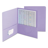 Smead 87865 TwoPocket Folder Textured Heavyweight Paper Lavender 25/Box