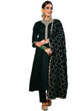 Libas Women'S Velvet Kurta Set (39035_Green