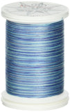 YLI 24450V80 3Ply 40wt T40 Cotton Quilting Variegated Thread, 500 yd, Danube Blue