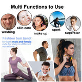 Metal Headbands for Men Fashion Headband for Women, Unisex Wavy Hair Bands Outdoor Sports Head Bands Simple Elastic Non-Slip Hair Accessories (6 Pack)