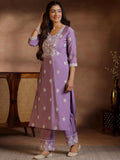 Libas Women'S Silk Blend Kurta Set (278270R Mauve M