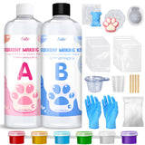 Liquid Silicone for Taba Squishy Kit - 36oz 1:1 AB Ratio Mixed Super Soft Silicone Rubber for Squishy Maker, Perfect DIY Stress 