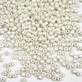 Pearl Color 4mm Seed Beads for Jewelry Making 110 Grams About 1600pcs,6/0 Glass Craft for Making Earrings, Bracelets, Pendants, 