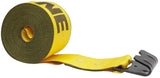 Mytee Products Kinedyne Winch Straps 4 x 30 Gold Heavy Duty Tie Down w/Flat Hooks WLL# 5400 lbs | 4 Inch Cargo Control for Fla