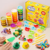 Stocking Stuffers for Kids - 24 Colors DIY Playdough Bulk Pack Classroom - Christmas Stocking Stuffers with 16 Sculpting Tools -
