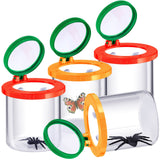 4 Pcs Insert Bug Viewer Magnifier Backyard Explorer Bug Catcher Kit for Kids Bug Cage Insect Catcher Box Critter Bug Jar for Chi
