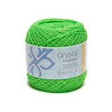 Crystal [100grs] - Monarca - Fine Mexican Crochet Thread Yarn for Clothing and Crafts - Color 062- Fluorescent Green 137