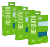 E-Cloth 3-Pack Window Cleaning Cloth - Streak-Free Glass & Mirror Cleaning Kit with Just Water, Glass Cleaning Cloth, Microfiber