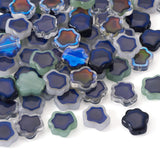 Sparkeads 50 Pcs Flower Shape Temperature Glass Mood Beads Temperature Sensing Color Changing Beads Color Change Crystal Flower 