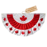 Canadian Maple Leaf 48 X 24 Pleated Banner With Grommets Briarwood Lane -Like New