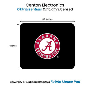 OTM Essentials University of Alabama Standard Fabric Mouse Pad, Desk Accessories, Standard Fabric Gaming Mouse Pad