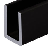 Brixwell SDCD380RB-CCP12-XCP10 Oil Rubbed Bronze 3/8 Fixed Panel Shower Door Deep U-Channel - 12 Stock Length - pack of 10