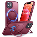 Anqrp 360 All-in-ONE Stand Case for iPhone 12/12 Pro Case with Rotatable Magnetic Kickstand Ring Holder, Compatible with MagSafe